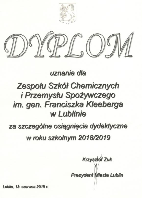 Wyróżnieni przez Prezydenta Miasta Lublin