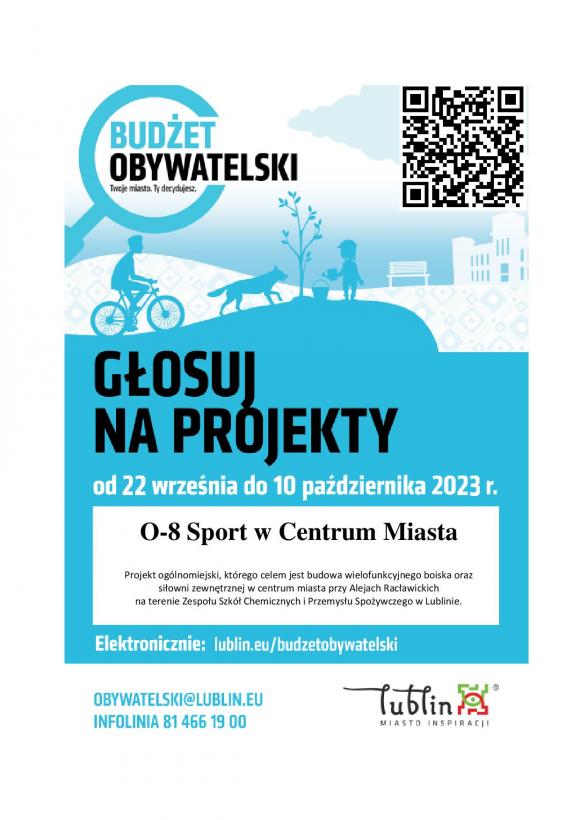 Sport w Centrum Miasta - plakat